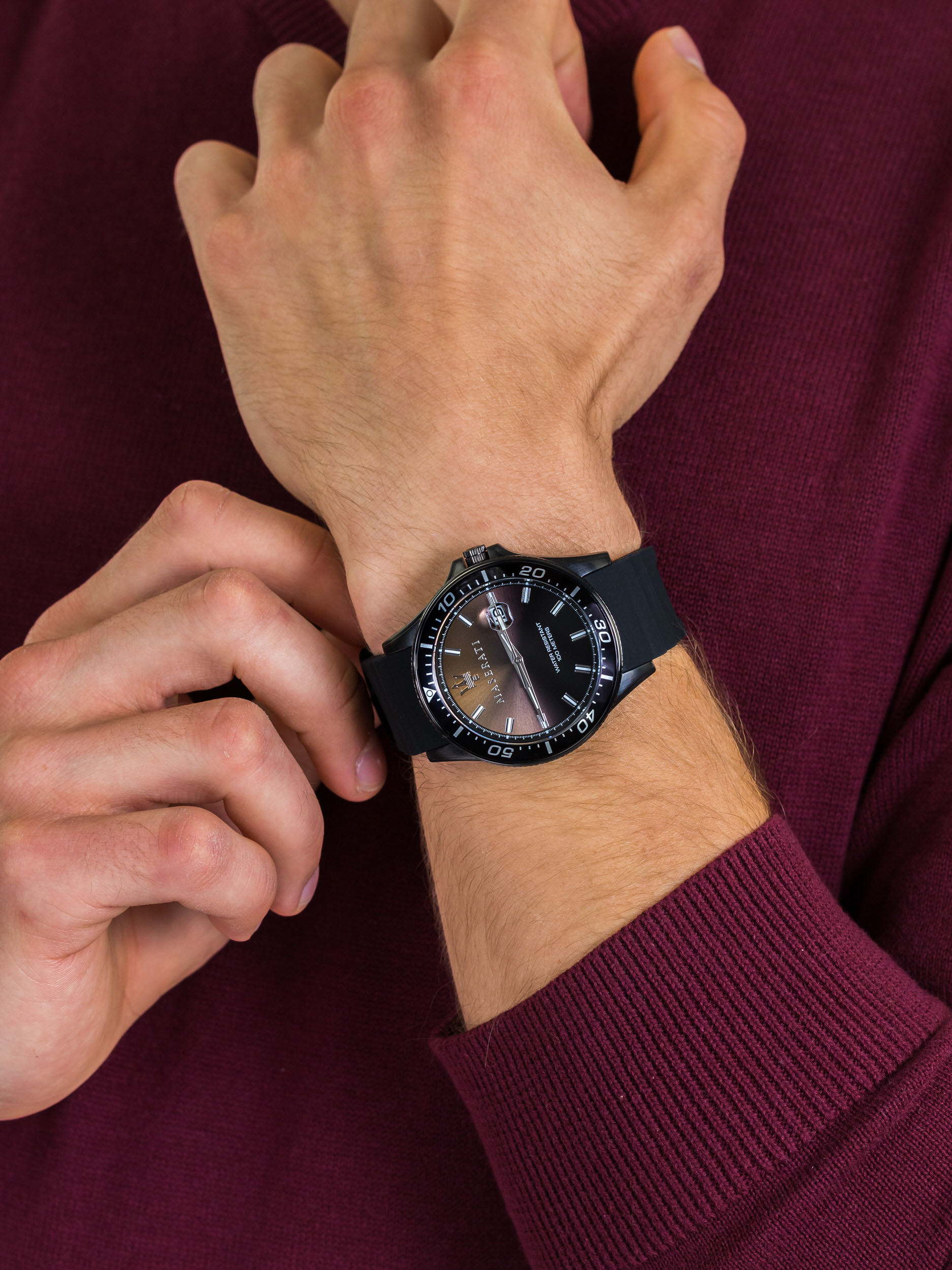 Maserati R8851140001 นาฬิกาผู้ชาย Sfida Quartz Men's Watch