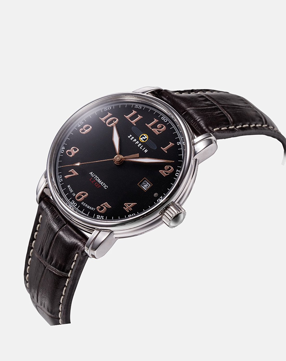 Zeppelin 7656-2 นาฬิกาผู้ชาย Zeppelin Model 7656-2, Series LZ127 Graf Automatic Men's Watch Made In Germany