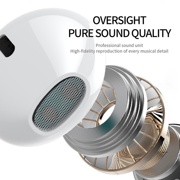 หูฟัง Sendem V10 มีไมค์ในตัว ทรง EAR-POD ประกันศูนย์ 1 ปี