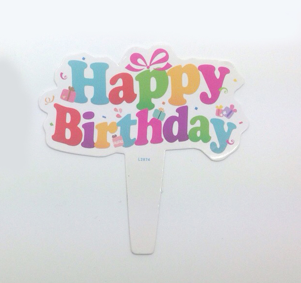 ป้ายHBD แพคละ 50ชิ้น