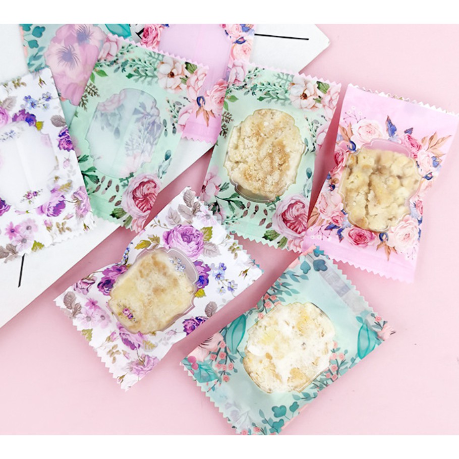 ถุงซีล ใส่ขนม คุกกี้ ลูกอม ขนาด 7x9.5-10 ซม. จำนวน 97-100 ใบ/แพ็ค ชุดที่ 3/4