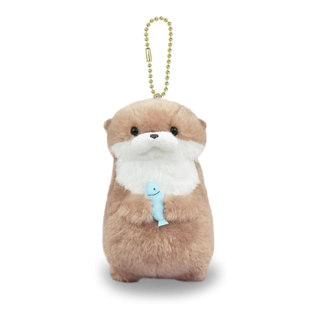 [PRE-ORDER] พวงกุญแจ ตุ๊กตา น้องนาก ถือปลา นากทะเล Uso-yan Size 11 cm นำเข้าจากญี่ปุ่น カワウソうそやんLMCうそやん おさかな 703979