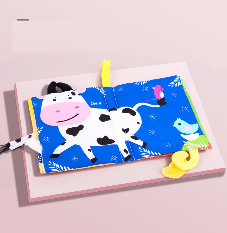 พรีออเดอร์ (Pre-order) Sozzy001 หนังสือผ้า สำหรับเด็ก มีหาง หนังสือผ้า ของเล่นเด็กเสริมพัฒนาการ