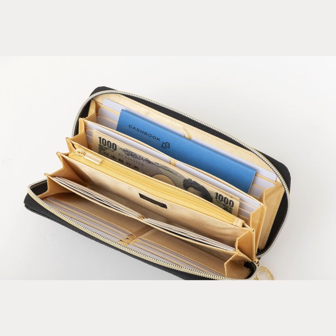 [PRE-ORDER] กระเป๋า a-jolie HAPPY Wallet กระเป๋านำโชค กระเป๋าสตางค์แบบยาว สีดำ ajolie ของแท้ นำเข้าจากญี่ปุ่น