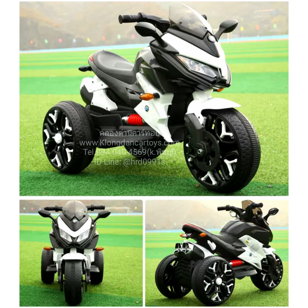 💥NEW💥รถมอไซค์เด็กแบตเตอรี่BMWsport2022💥ล้อมีไฟ คันเร่งมือบิด คันใหญ่มาก💥 (2มอเตอร์,แบต12v4.5a, เล่นusd mp3)