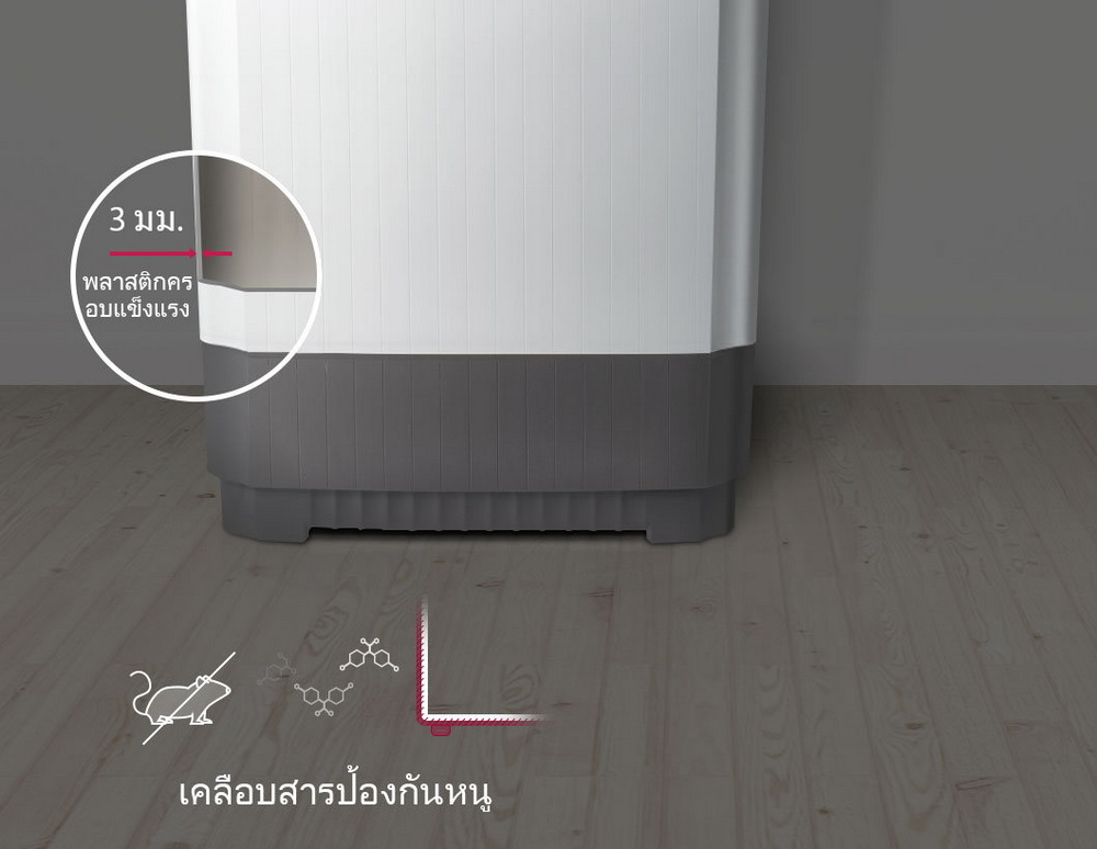 เครื่องซักผ้า 2 ถัง LG 7.5 กก. ระบบ Roller Jet รุ่น TT07NOMG