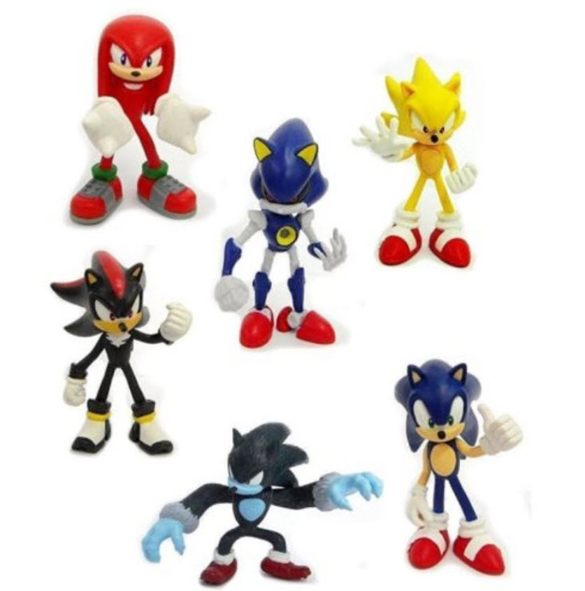 ฟิคเกอร์ Sonic ชุด 6 ตัว ขนาด 2.5 นิ้ว (B)