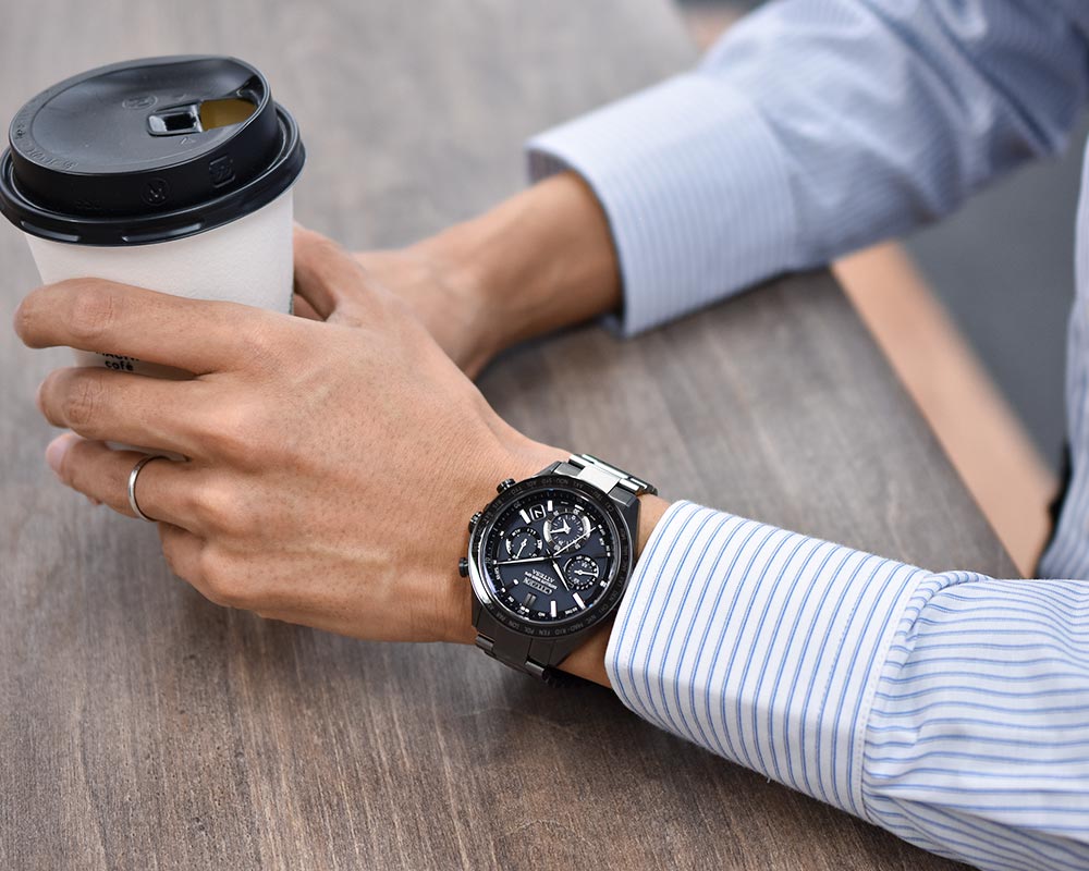 Citizen CC4055-65E นาฬิกาผู้ชาย Eco-Drive Satellite Wave GPS Men's Watch