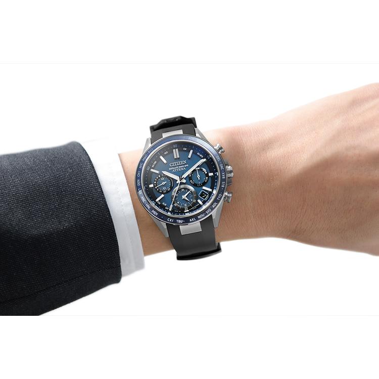 Citizen CC4050-18L นาฬิกาผู้ชาย Eco-Drive Satellite Wave GPS Men's Watch