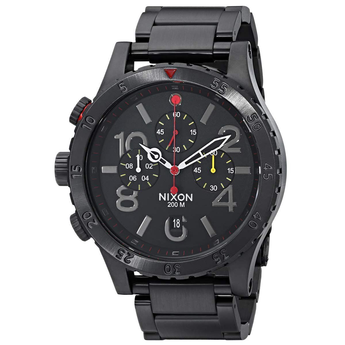 Nixon A486-1320-00 นาฬิกาผู้ชาย Nixon รุ่น A4861320, 48-20 Chrono All Black Men's Watch
