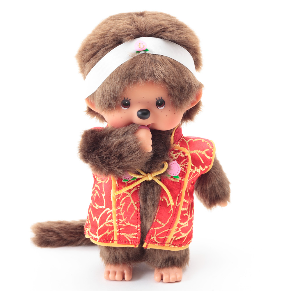[PRE-ORDER] ตุ๊กตา ม่อนชิชิ โมโมทาโร่ Size S ม่อนชิชิคุง Monchhichi Momotaro 10 x 6 x 20 cm นำเข้าจากญี่ปุ่น オリジナル 昔ばなしモンチッチ 桃太郎 IPM-3-Z-US