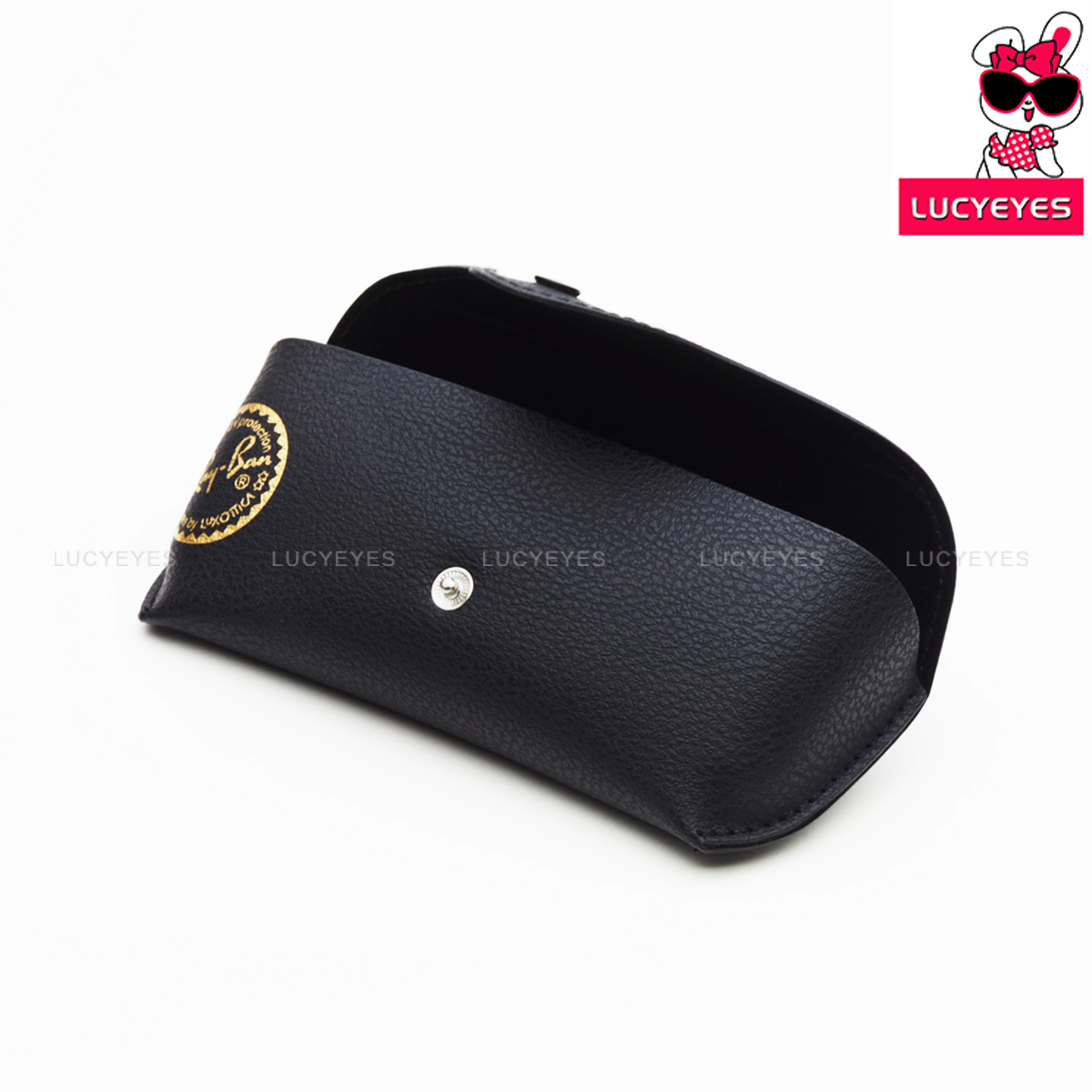 A011 กล่องแว่น RAYBAN แท้ 100% แบบนูนสีดำ CHROMANCE