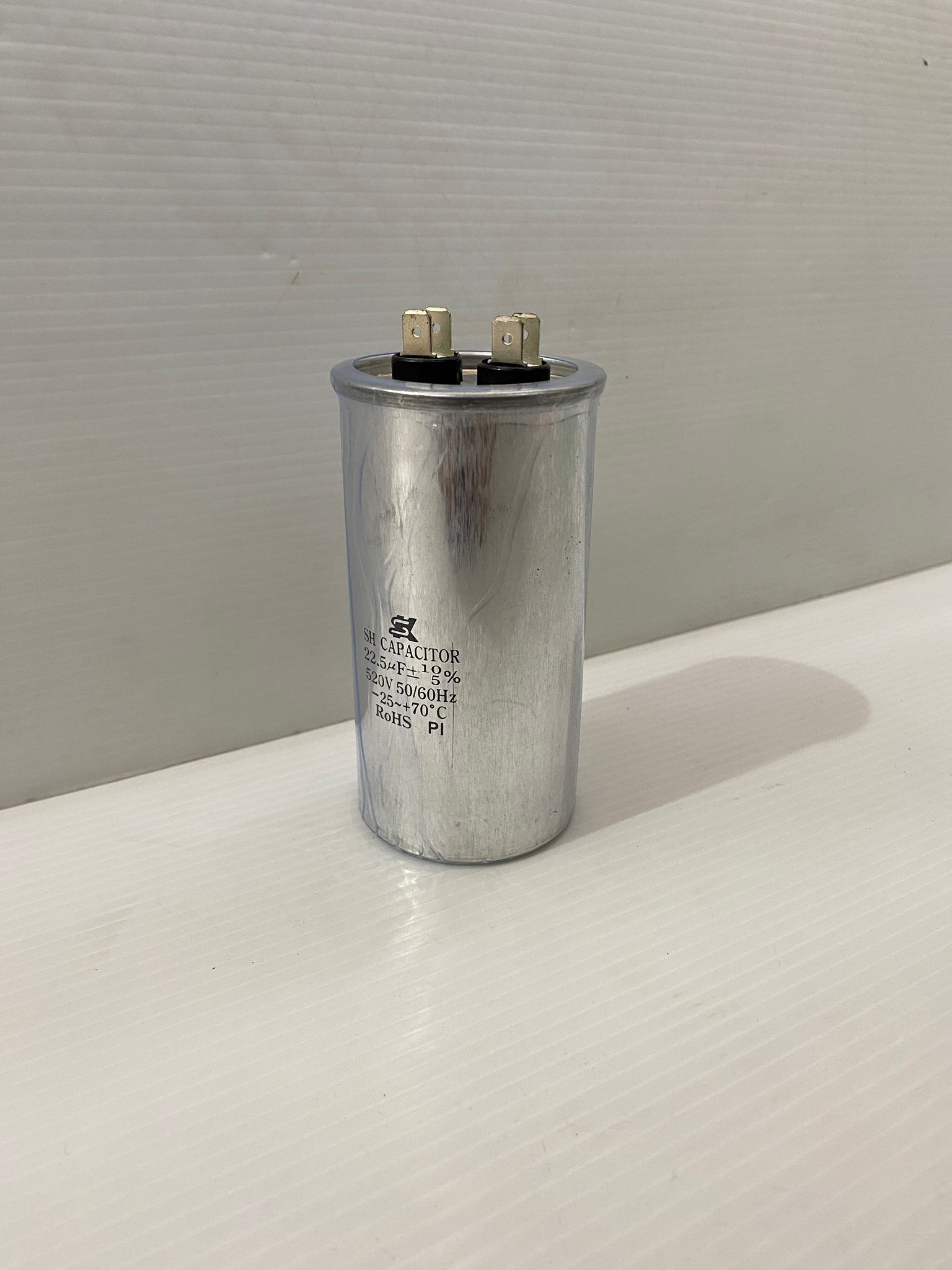 คาปาซิเตอร์ 22.5uF 520v. ปั๊มหอยโข่งมิตซูบิชิ(No.3-5HP) คอนเดนเซอร์ #SK อลูมิเนียม