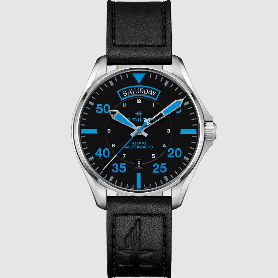 Hamilton H64625731 นาฬิกาผู้ชาย KHAKI AVIATION PILOT DAY-DATE - AIR ZERMATT AUTO Men's Watch