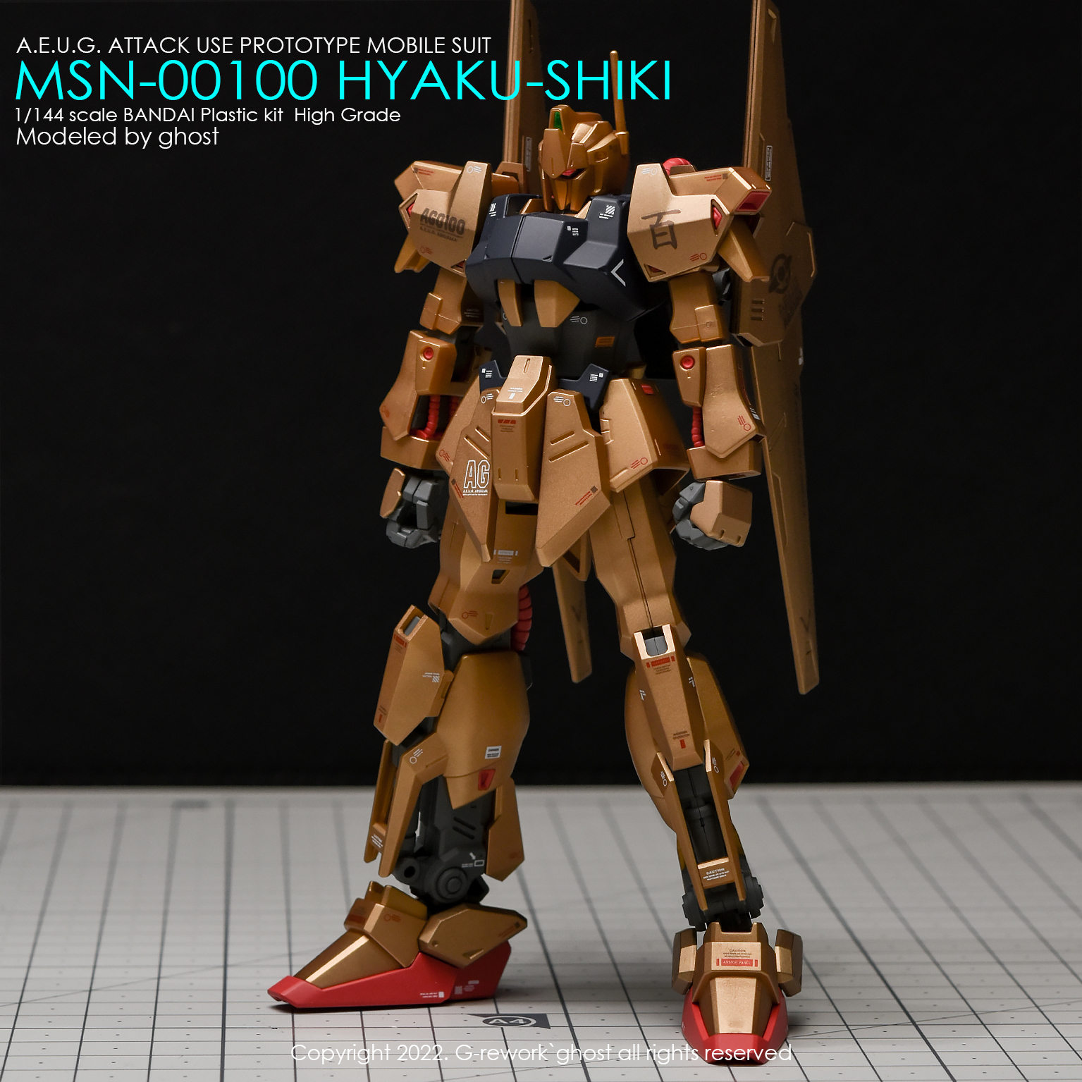 G-REWORK CUSTOM DECAL HG 1/144 MSN-00100 HYAKU-SHIKI