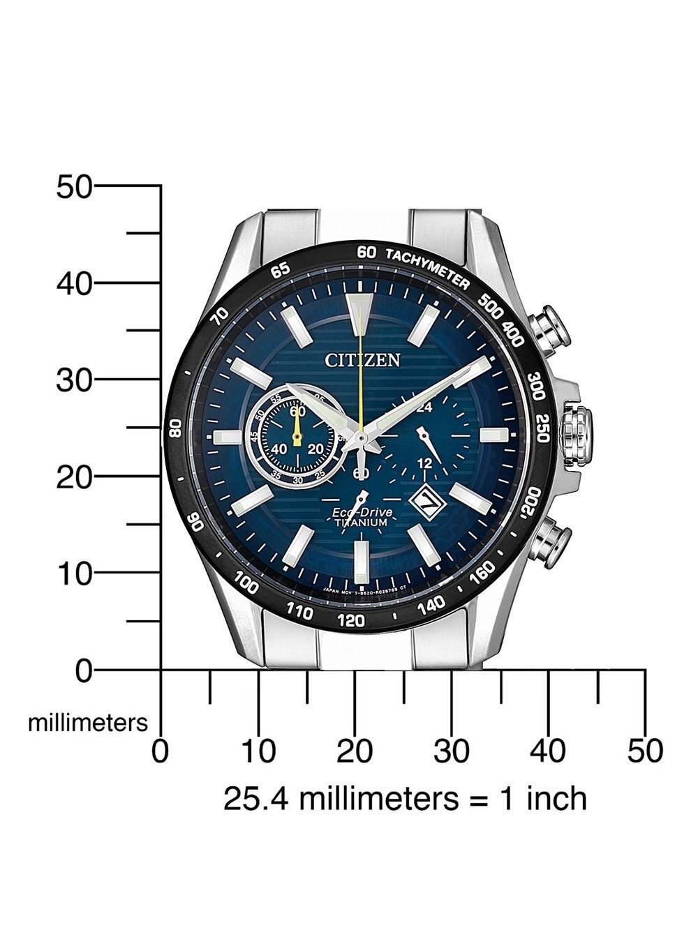 Citizen CA4444-82L นาฬิกาผู้ชาย Eco-Drive Super Titanium Chronograph Men's Watch
