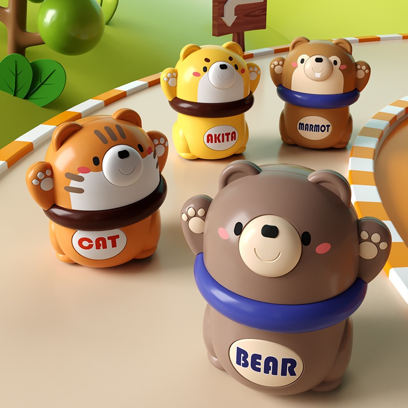 รถของเล่น สกู๊ตเตอร์รูปสัตว์ ดัน ปล่อย push back