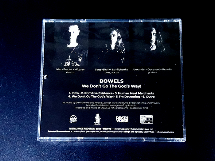 BOWELS 'We don't go the God's way!' CD
