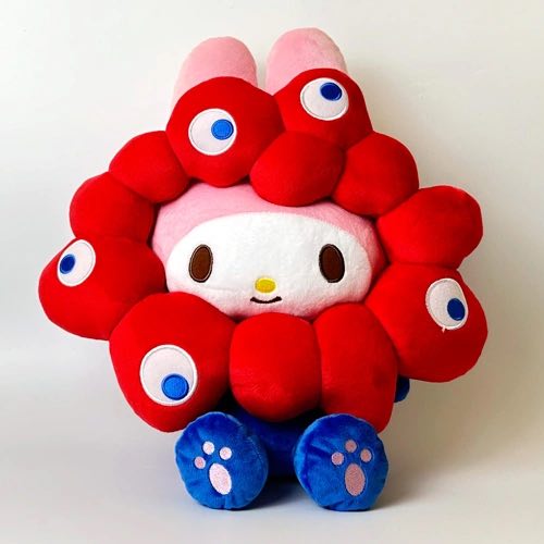 [PRE-ORDER] ตุ๊กตา มายเมโลดี้ ตัวใหญ่ Size L My Melody x MYAKU-MYAKU Official Mascot งาน Osaka Expo 2025 นำเข้าจากญี่ปุ่น ミャクミャク 【サンリオキャラクターズ】 なりきりぬいぐるみL マイメロディ