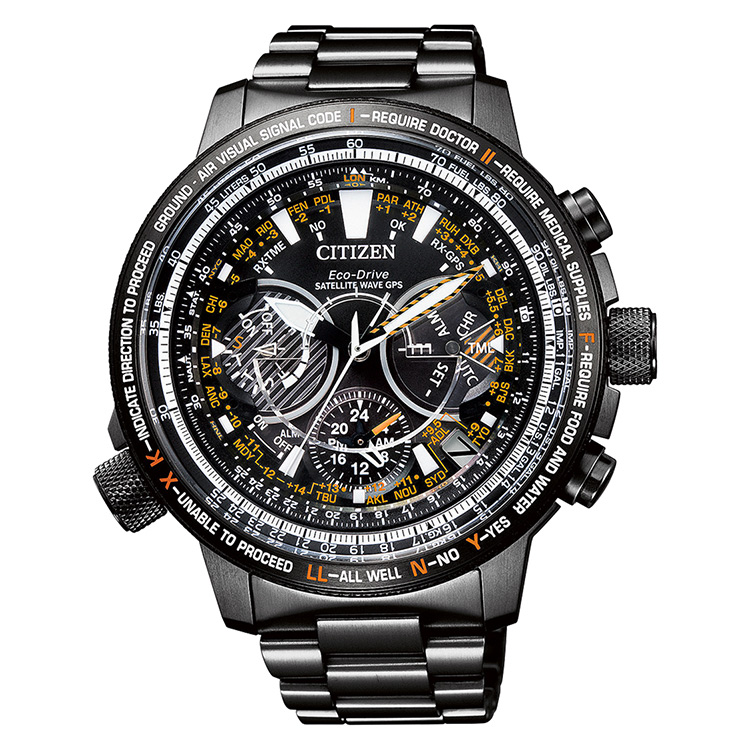 Citizen CC7015-55E นาฬิกาผู้ชาย Promaster Eco-Drive F990 Satellite Wave GPS Super Titanium Made in Japan Limited Edition 1,989Pcs. Men's Watch