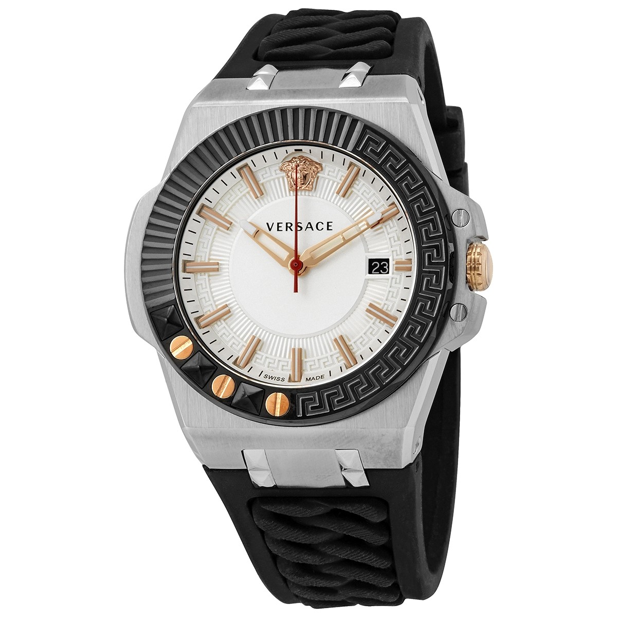 Versace VEDY00219 นาฬิกาผู้ชาย Chain Reaction Quartz Swiss Made Men's Watch