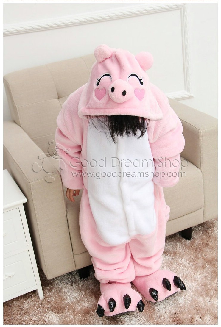 ชุดนอนมาสคอตเด็ก หมูน้อย