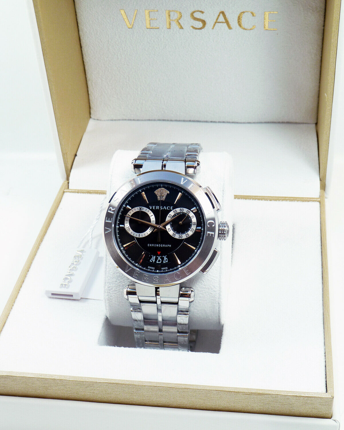 Versace VE1D01520 นาฬิกาผู้ชาย Aion Chronograph Quartz Men's Watch