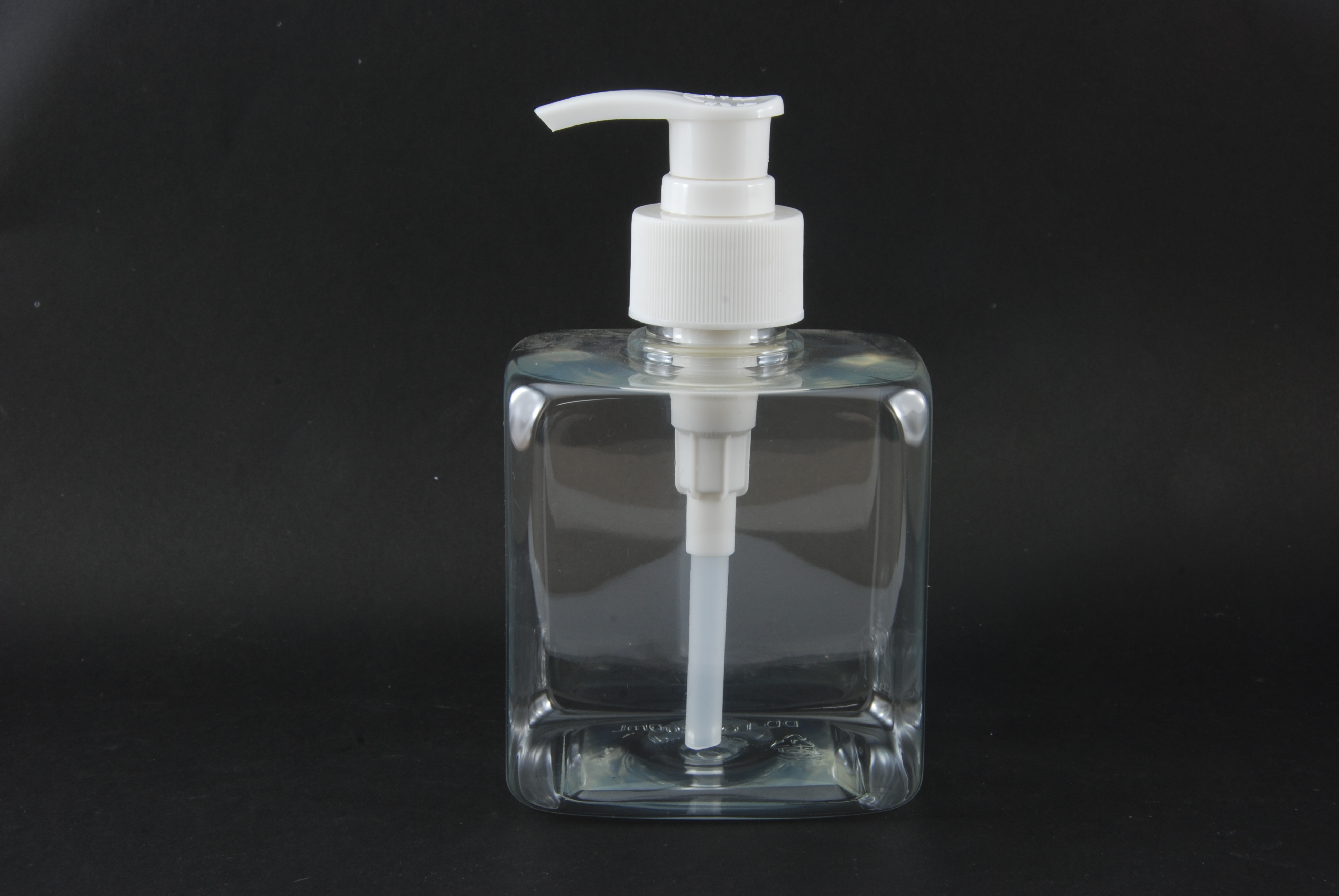 ขวดปั้ม (LOC) 300 มล. สี ใส+ปั้มขาว(คอ28) แพคละ 10 ใบ