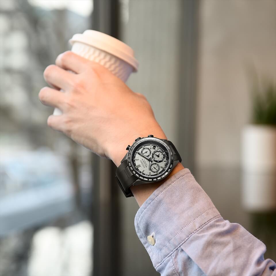 Citizen CC4055-14H นาฬิกาผู้ชาย Eco-Drive Attesa Satellite GPS Timekeeping Men's Watch