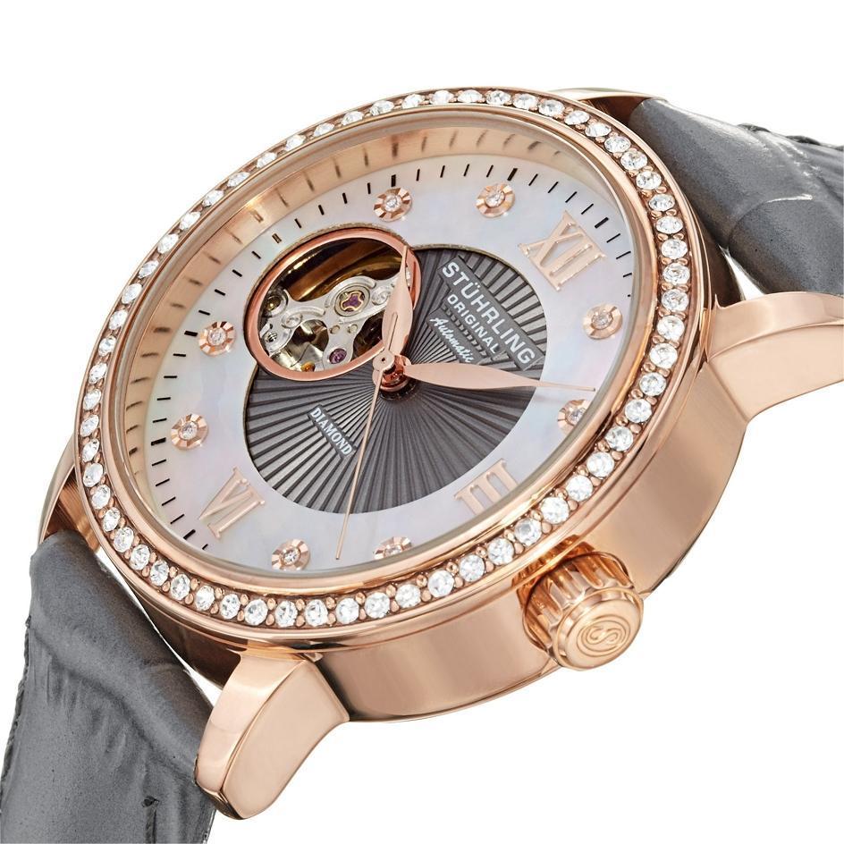 Stuhrling Original 710.04 นาฬิกาผู้หญิง Stuhrling Original รุ่น 710.04, Memoire Automatic Swarovski Women's Watch