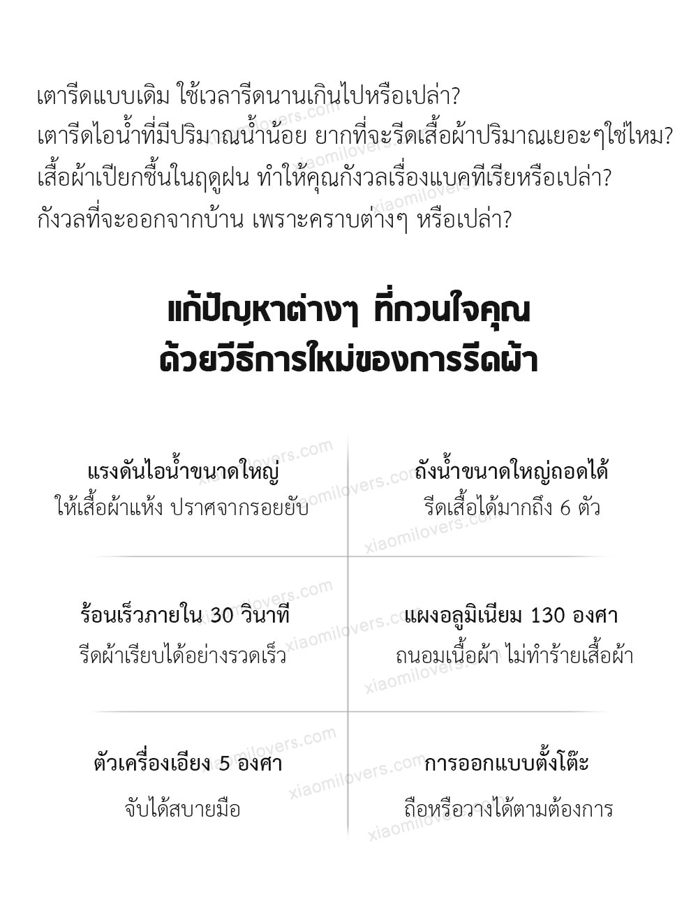 Xiaomi Handheld Garment Steamer Iron - เตารีดไอน้ำเสี่ยวหมี่(แถมหัวแปลง)