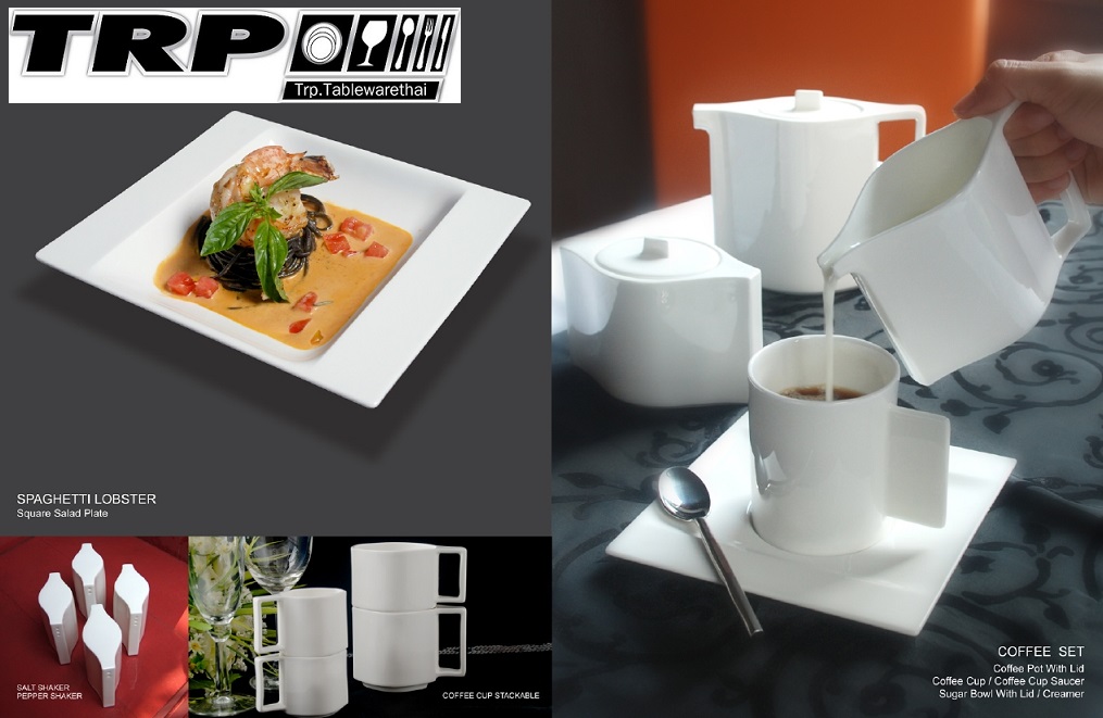 ภาพสินค้าตัวอย่าง ทีอาร์พี.เทเบิ้ลแวร์ไทย ผลิตจำหน่าย อุปกรณ์บนโต๊ะอาหาร,จานเซรามิก,ช้อนส้อมสแตนเลส,แก้วน้ำ,แก้วไวน์,อ่างอุ่นอาหาร,แร็คใส่แก้ว,โต๊ะเก้าอี้,ผ้าคลุมโต๊ะ,เก้าอี้,กระจกจานหมุน,อุปกรณ์จัดเลี้ยง,เครื่องใช้,ของใช้,โรงแรม,ร้านอาหาร