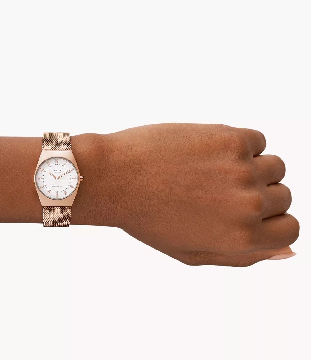 Skagen SKW3078 นาฬิกาผู้หญิง Grenen Lille Solar Rose gold Women's Watch