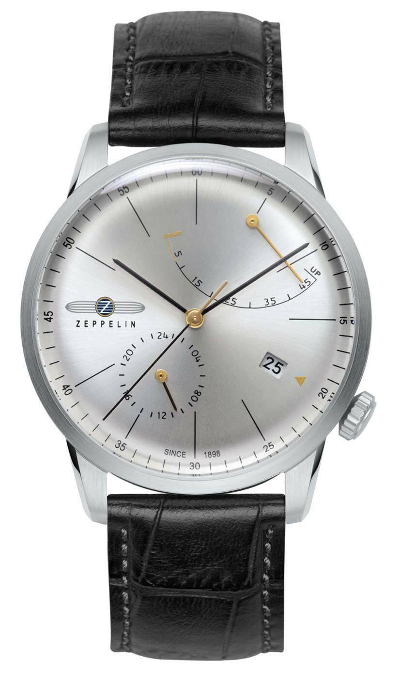 Zeppelin 7366-4 นาฬิกาผู้ชาย Series Flatline Power Reserve Automatic Men's Watch Made In Germany