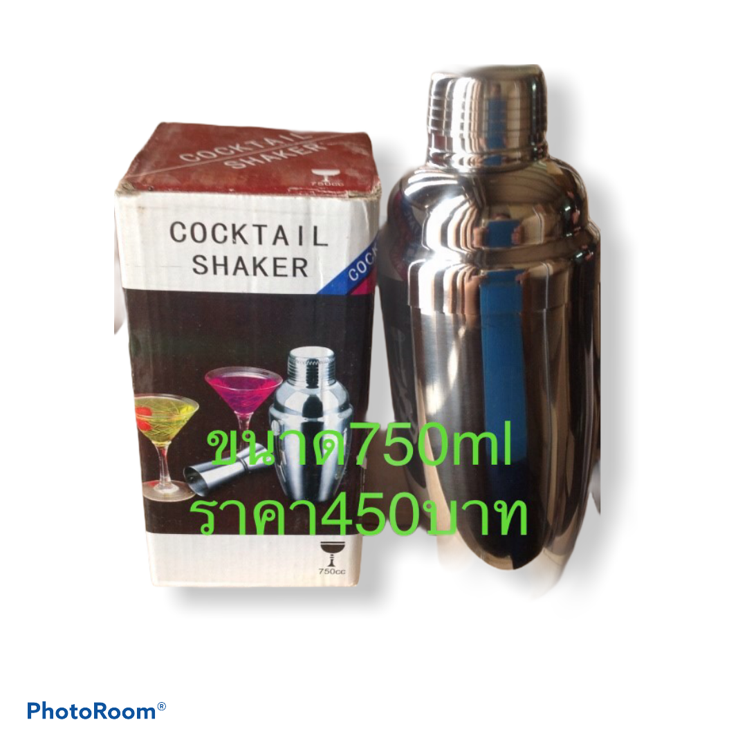 แก้วเช็คสเตนเลส 750 ml stainless steel shaker 750ml