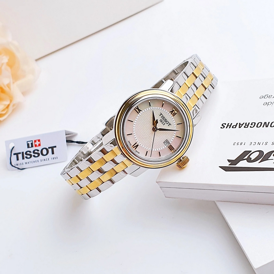 นาฬิกาผู้หญิง Tissot รุ่น T0970102211800, Bridgeport Mother of Pearl Women's Watch