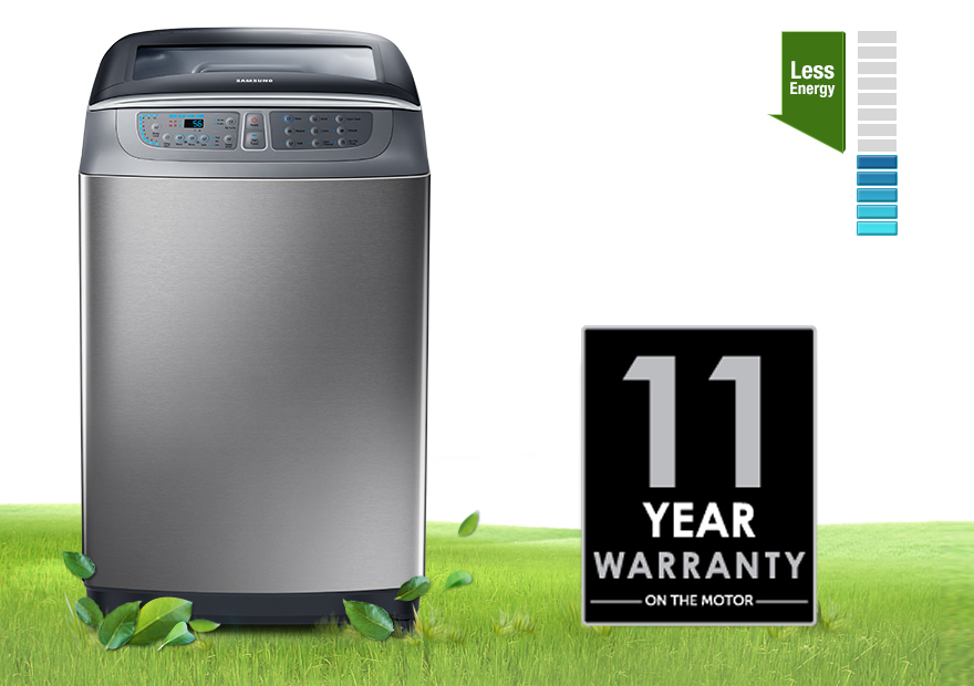 เครื่องซักผ้าฝาบน Samsung 9 kg รุุ่น WA90F5S5QWW/ST