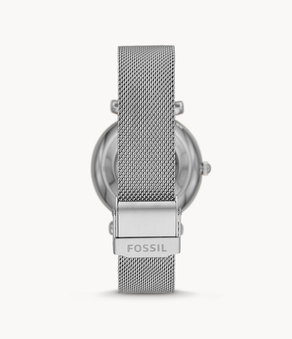 Fossil ME3176 นาฬิกาผู้หญิง Carlie Automatic Stainless Steel Women's Watch