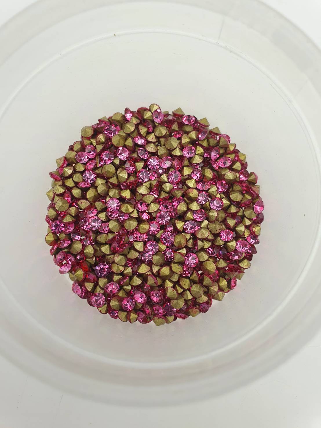 เพชรคริสตัลก้นแหลมขนาด 3.5 มิลลิเมตร (SS14) เพชรคริสตัลสำหรับงานเครื่องประดับ