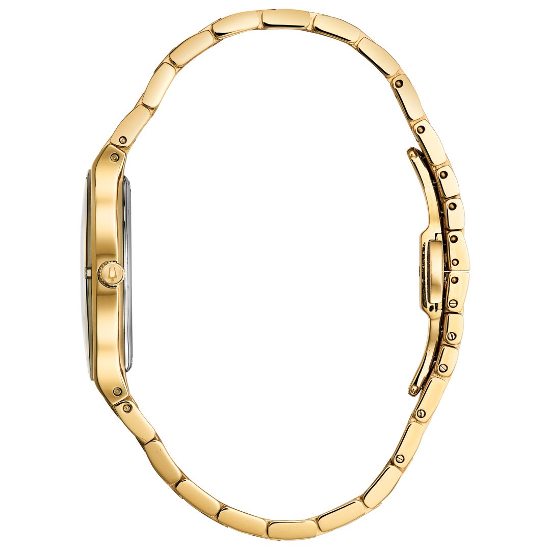 Bulova 97R102 นาฬิาผู้หญิง Millennia Gold-Tone Diamond Women's Watch