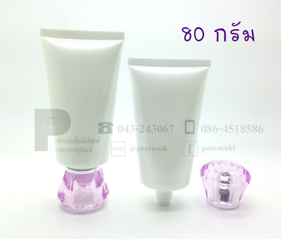 หลอดโฟม 80กรัม หัวเพชร แพคละ 5 ชิ้น