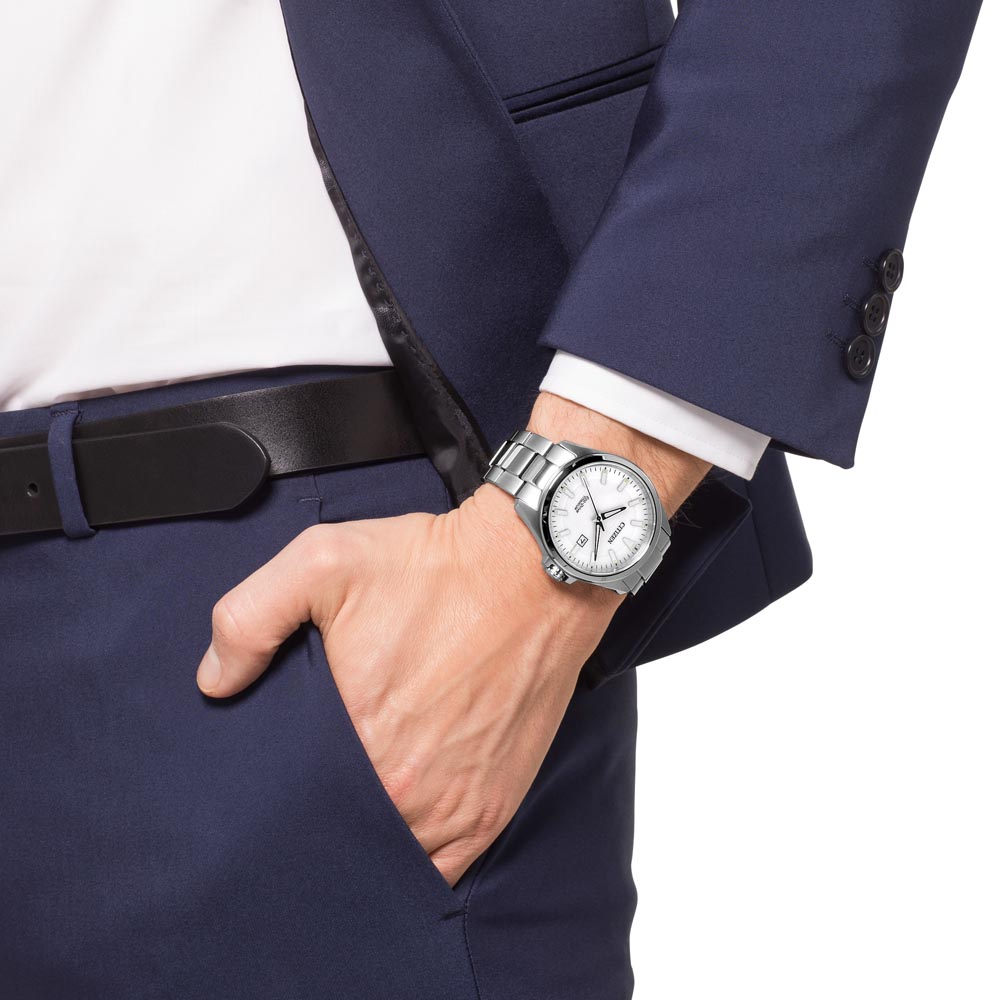 Citizen BM7470-84A นาฬิกาผู้ชาย Eco-Drive Super Titanium Men's Watch