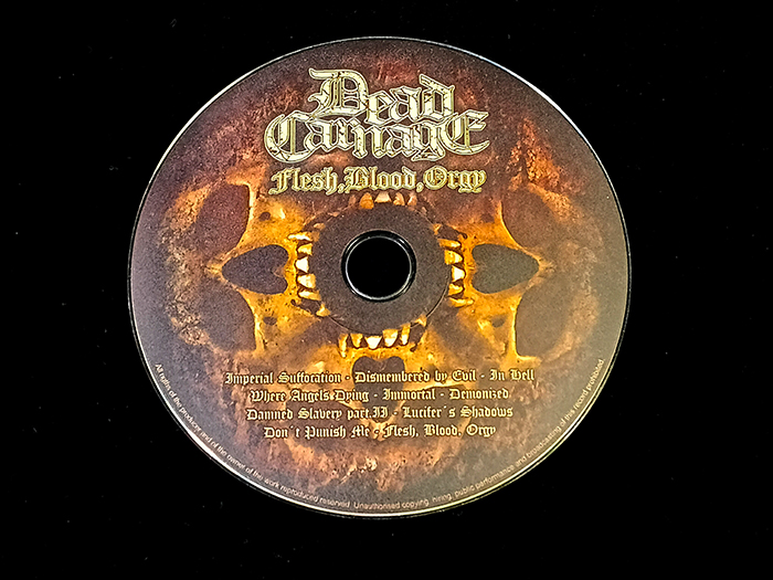 DEAD CARNAGE 'Flesh,Blood,Orgy' CD