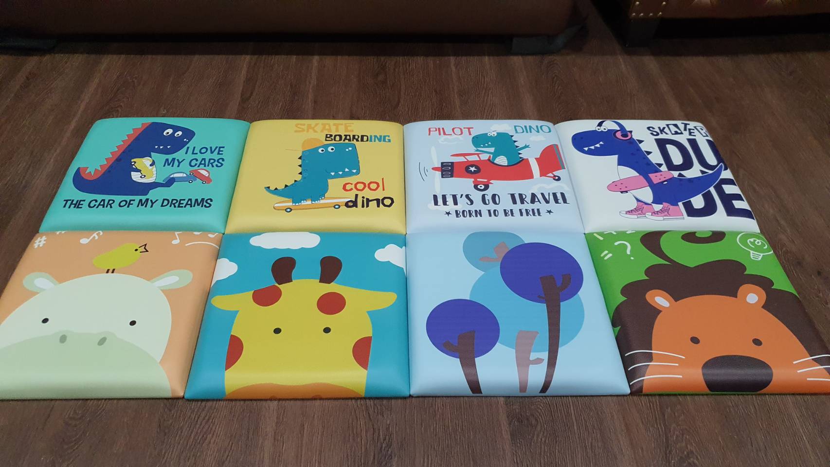 บุผนังกันกระแทก ลายการ์ตูน ขนาด 30x30 ซม. หนา 3.3 ซม. ชุด 2/2