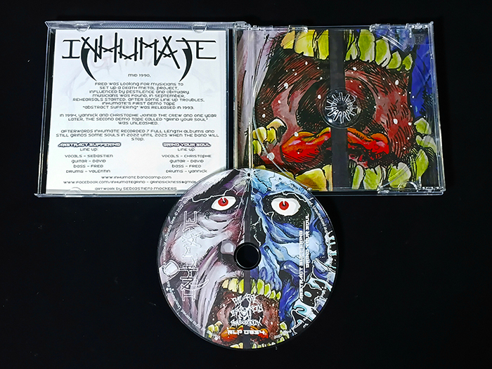 INHUMATE 'Abstract Suffering / Grind Your Soul' CD