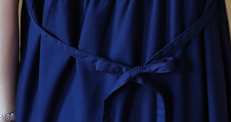 ชุดคลุมท้องเปิดให้นมแฟชั่นเกาหลี แขนระบาย เปิดให้นมแนวขวาง เชือกผูกหลังถอดได้ M,L,XL,XXL