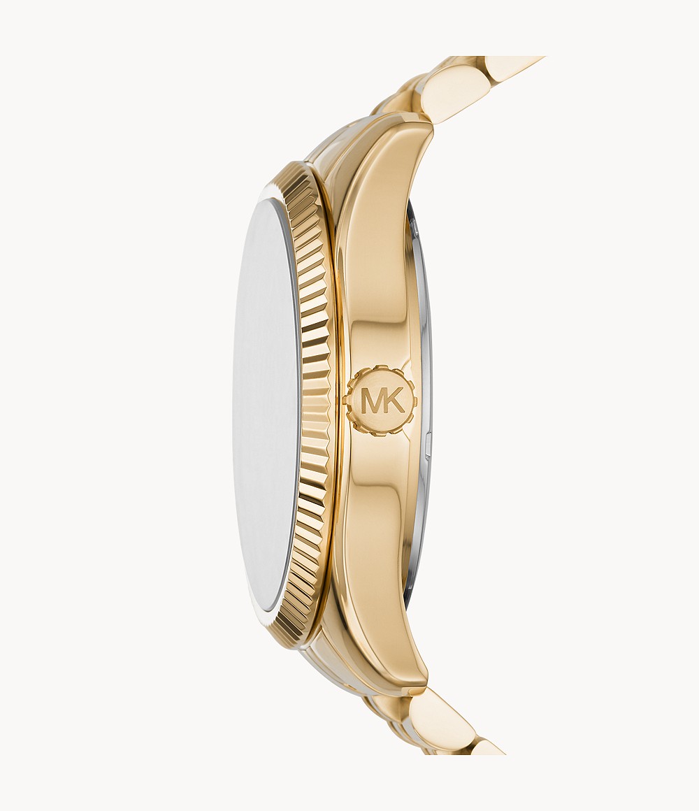 Michael Kors MK8857 นาฬิกาผู้ชาย Lexington Gold-Tone Quartz Men's Watch