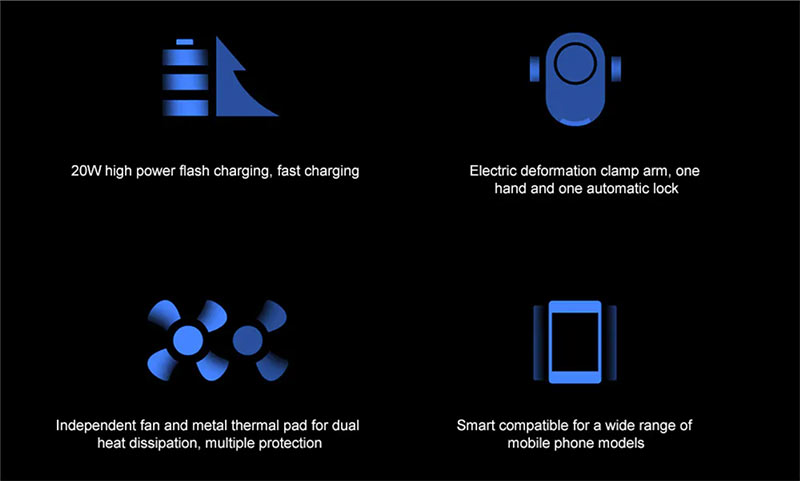 Xiaomi Wireless Car Charger - แท่นชาร์จไร้สายภายในรถ (20W)