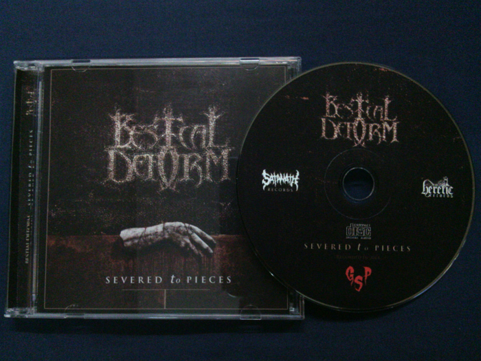 BESTIAL DEFORM'Severed To Pieces' CD
