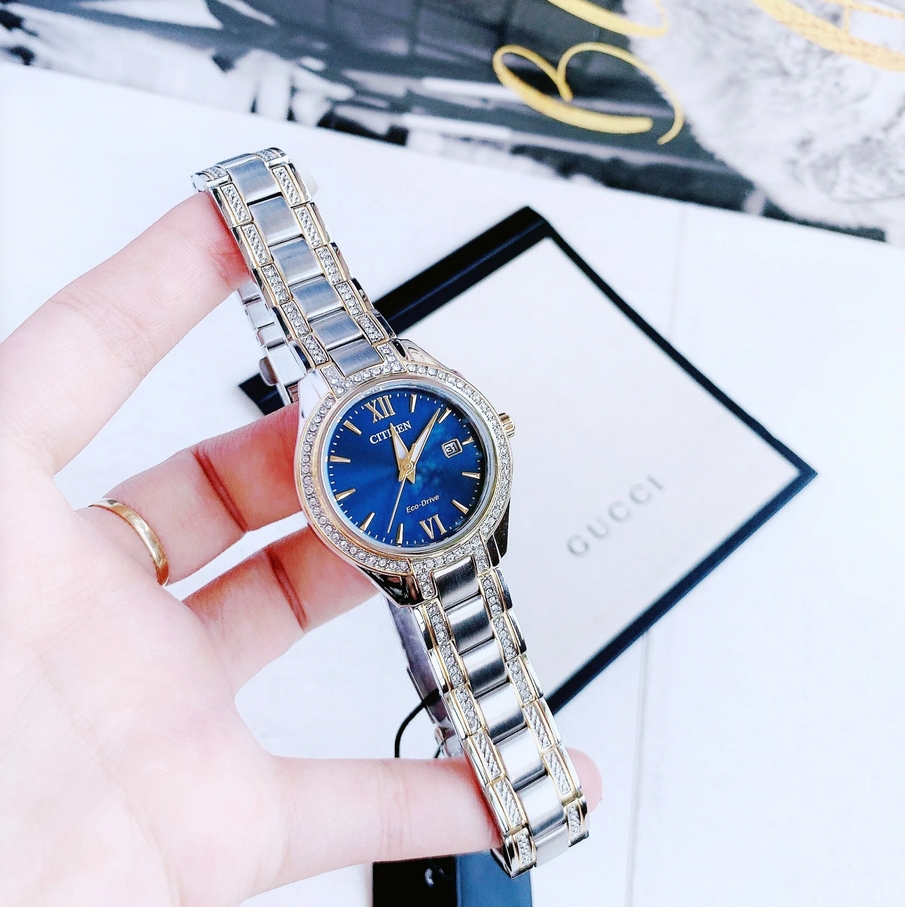 Citizen FE1234-50L นาฬิกาผู้หญิง Eco-Drive Elegance Women's Watch